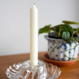 Glass candlestick
