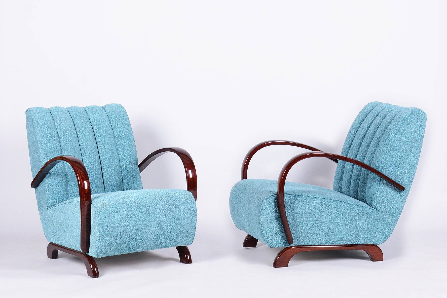Art Deco Armchairs by J. Halabala for Up Zavody, Czech, 1930s, Set of 2