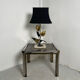Lampe florale bronze 1970