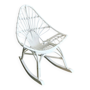 rocking-chair en rotin