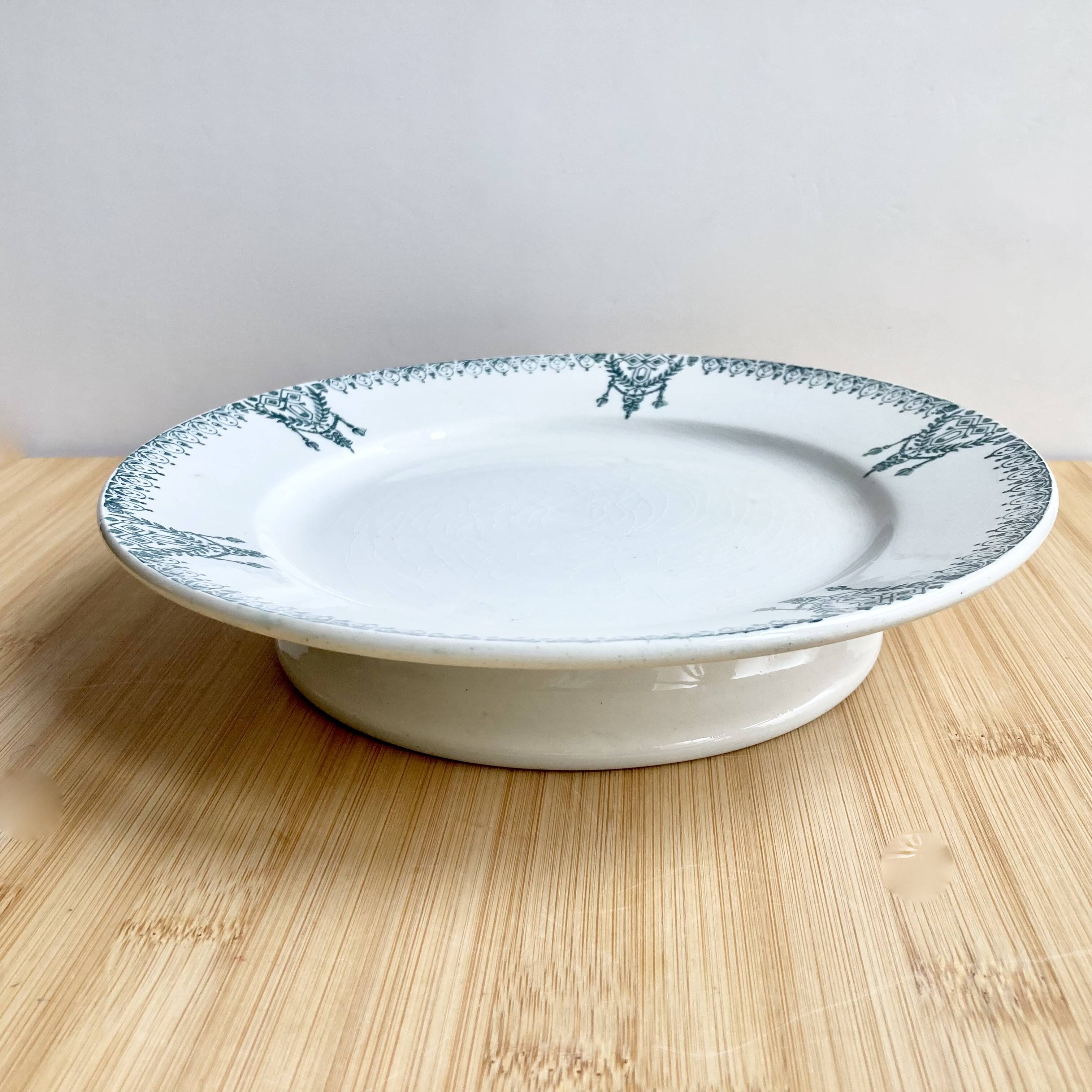 Saint-Amand Ironstone Footed Plate