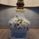 Lampe ancienne en faïence d'art de Rodez