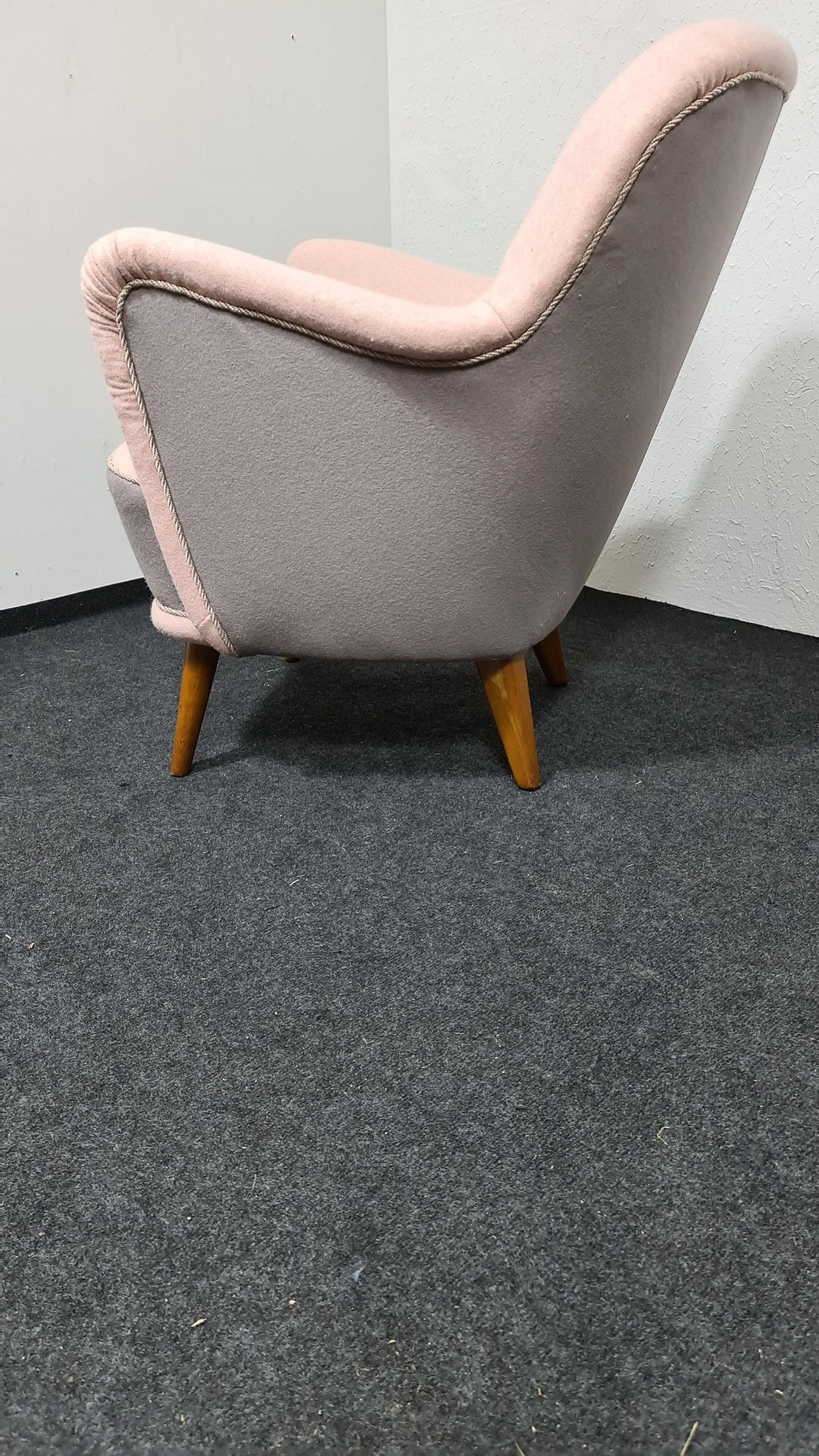 One vintage 50s lounge chair by bergmann gestelle