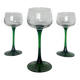 Lot de 3 verres à pied vintage