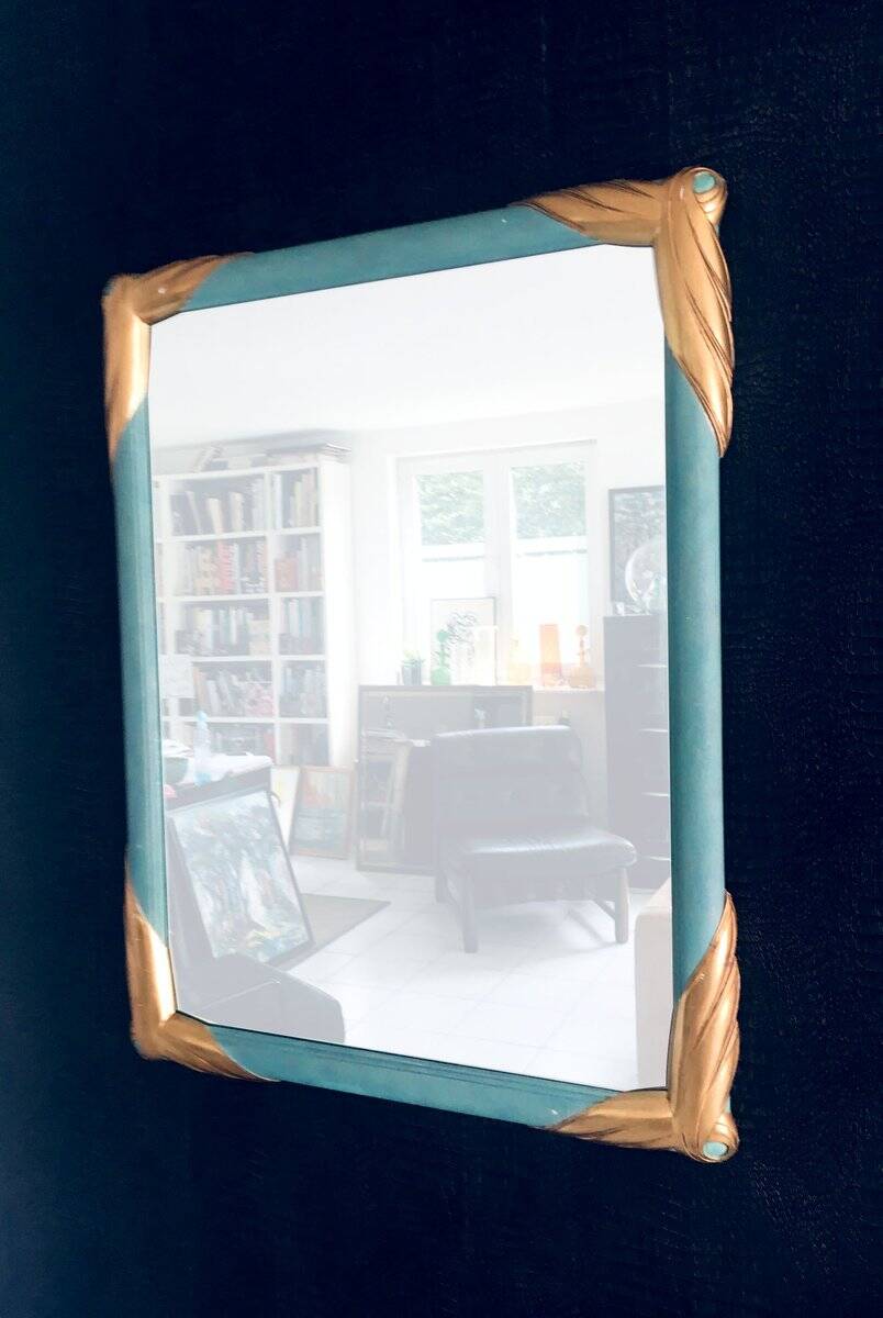 Hollywood Regency Style Framed Mirror from Deknudt, Belgium, 1970s