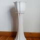 Planter pot on stand in earthenware, vintage Italy
