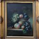 Tableau HST "Still Life with Fruits" Signed (?) 20th century + frame