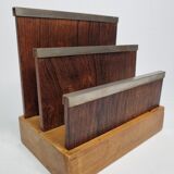 Art Deco letter carrier in precious wood and metal