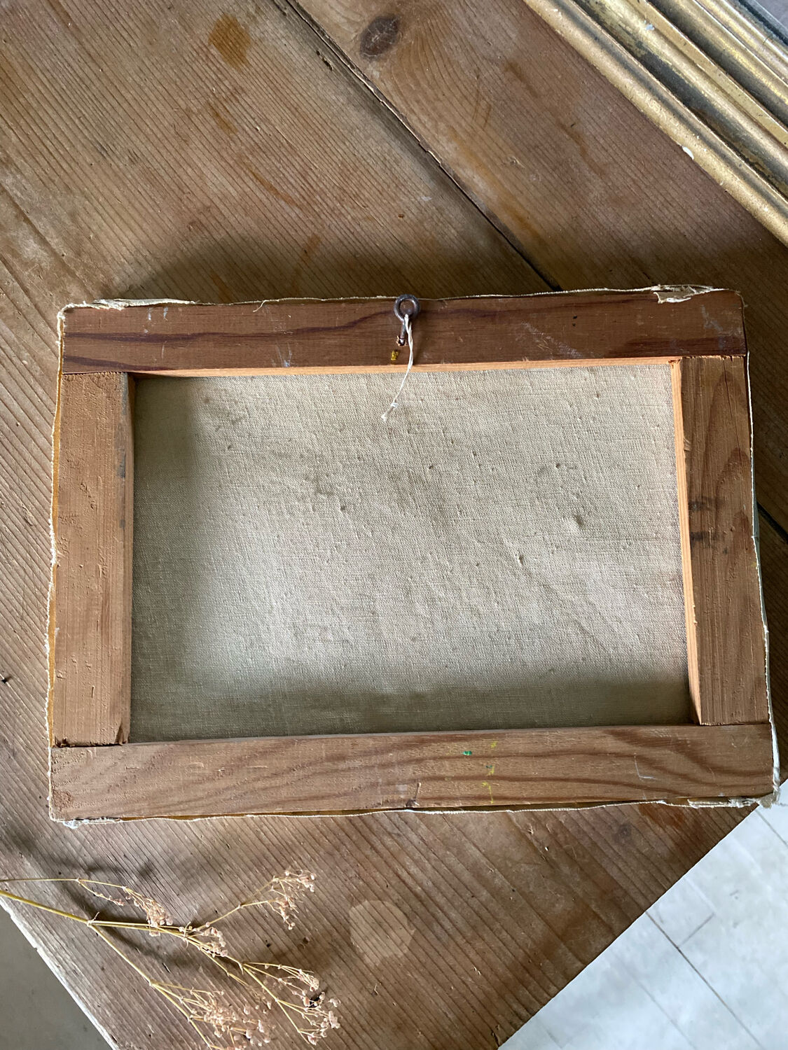 Painting landscape painting on canvas