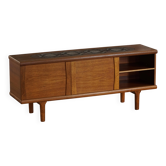 Hansen & Pedersen, crédence indépendante en teck danois du milieu du siècle moderne, années 1960