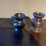 Set of 2 Jean Marais ceramic pitchers