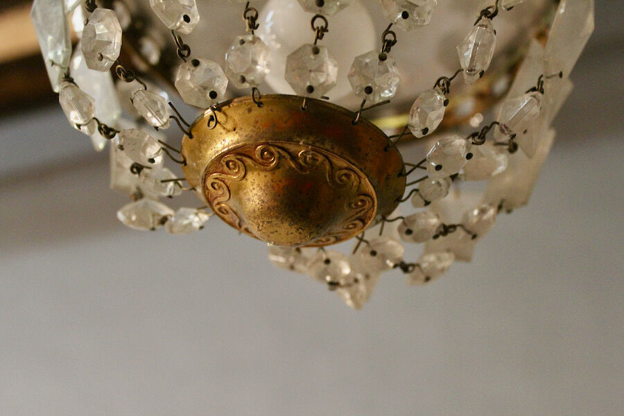 Mongolian ceiling light with stamps