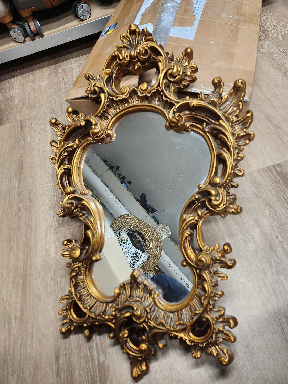 Wooden mirror 66x44cm