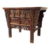 Table d'autel Chine 1920 Orme massif