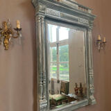 Neo-Renaissance mirror in patinated wood 19th century