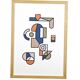 Illustration - Affiche A3 abstraite géométrique graphique colorée numérotée #004