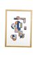 Illustration - Abstract geometric graphic colorful A3 poster numbered #004