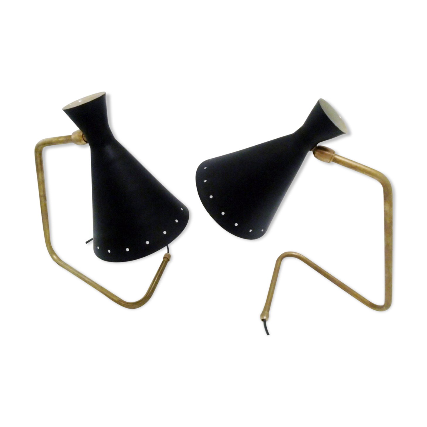 Pair of table lamp in the styleof Italian creations of the 50s ' s