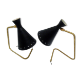 Pair of table lamp in the styleof Italian creations of the 50s ' s