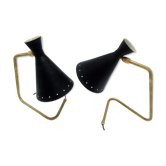 Pair of table lamp in the styleof Italian creations of the 50s ' s