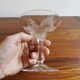 6 glasses of vintage crystal champagne