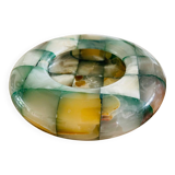 Onyx/marble ashtray or tray – natural stone assembly