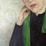 Oil on canvas old portrait alternative decoration countryside