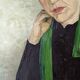 Oil on canvas old portrait alternative decoration countryside
