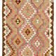 Turkish Handwoven Vintage Herki Kilim 106 cm x 340 cm
