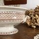 Antique vegetable dish in English ironstone "Princess Alexandra"