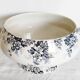 Antique Saint Amand earthenware salad bowl or soup tureen, Marie-Louise model