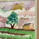 Framed landscape painting