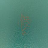 pair of green bridge armchairs