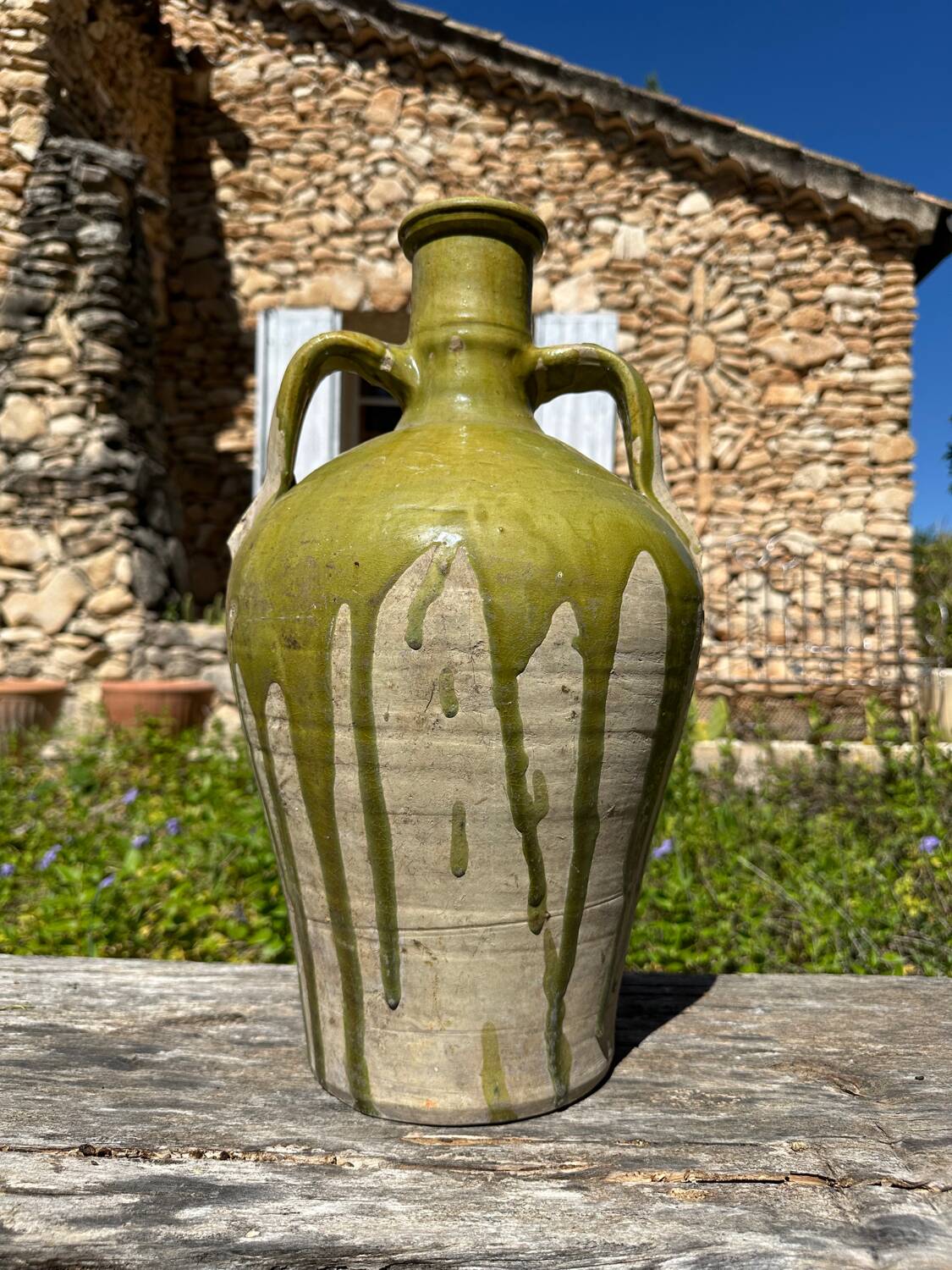 Ancient 19th-century terracotta jug