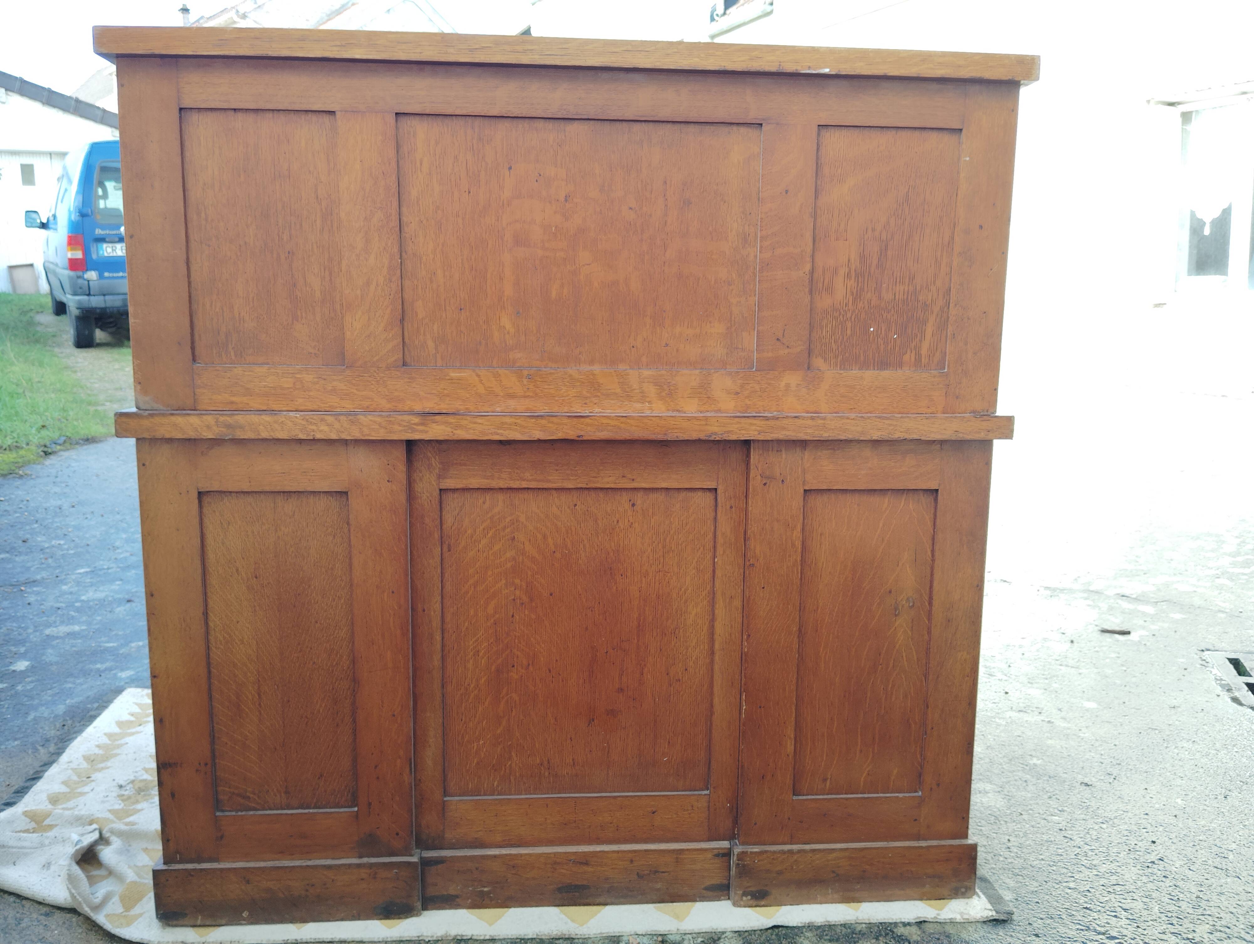 American desk with a "roll top" curtain