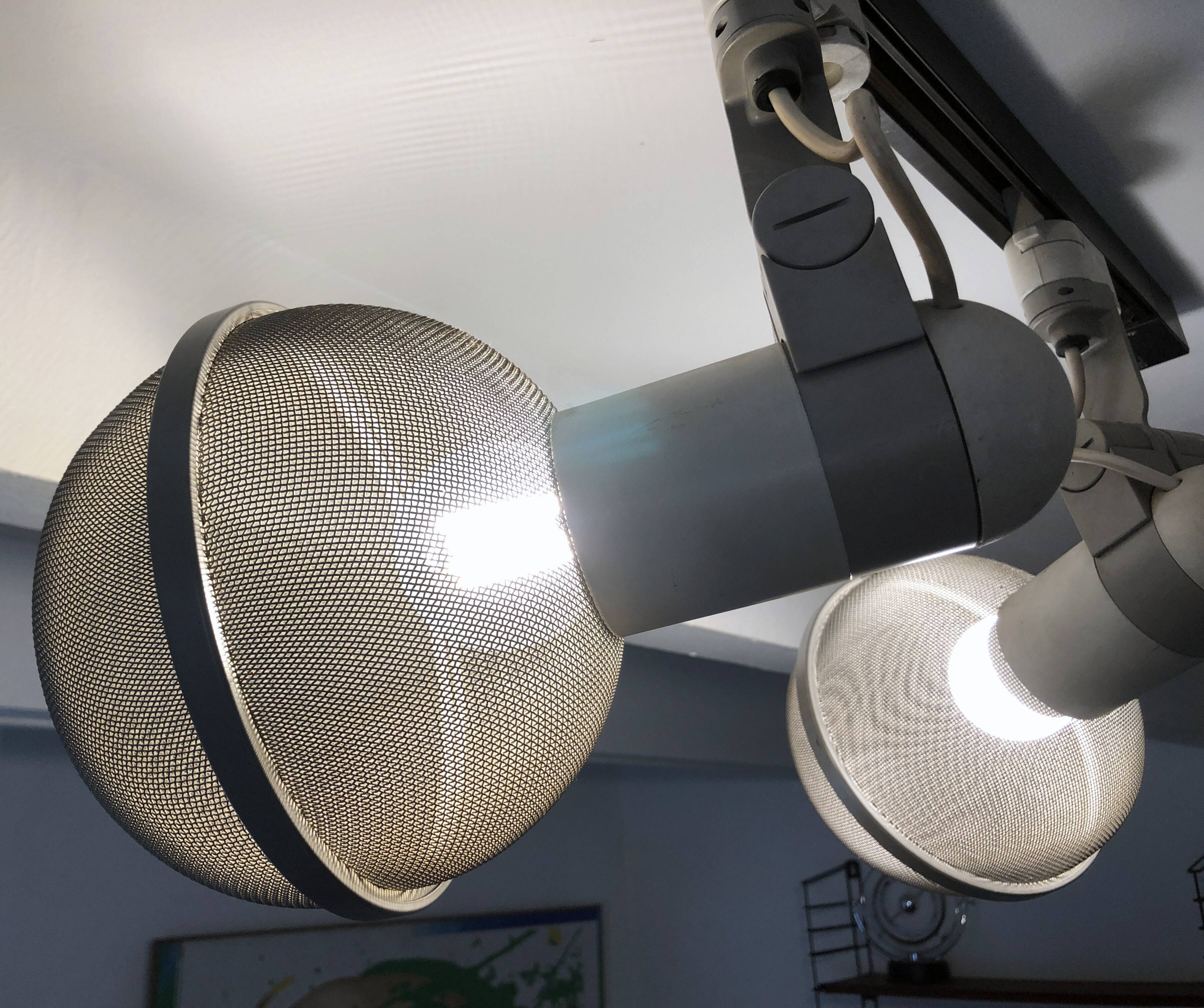 Vintage Track Ceiling Light • Micro Pin Spots • Erco • 1975