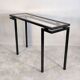 Magnificent console design by Pierre Vandel Paris 1970s black lacquered.