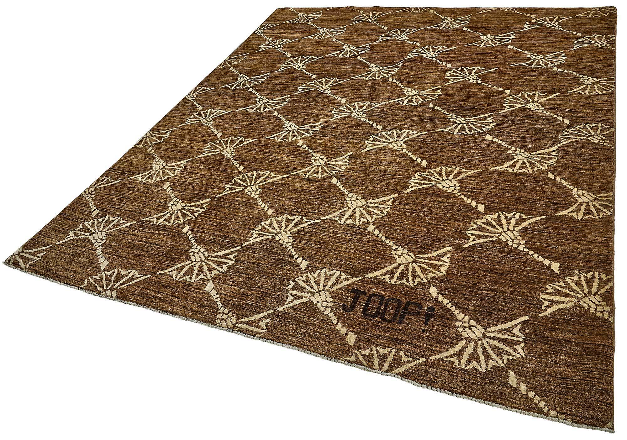 Turkish Handknotted Wool Oushak Rug 197 cm x 254 cm