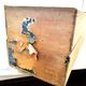 Old wooden advertising box Tropigold oranges Sao Paulo vintage