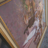 Table "Market Scene" by Witman Etelka Vizkeleti (1882-1962) Hungary