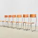 Giuseppe Terragni Set of 6 Lariana Dining Chairs Italy 1936/1990s