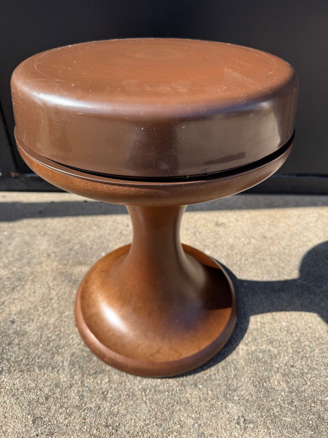 Brown stool Emsa Germany 1970s