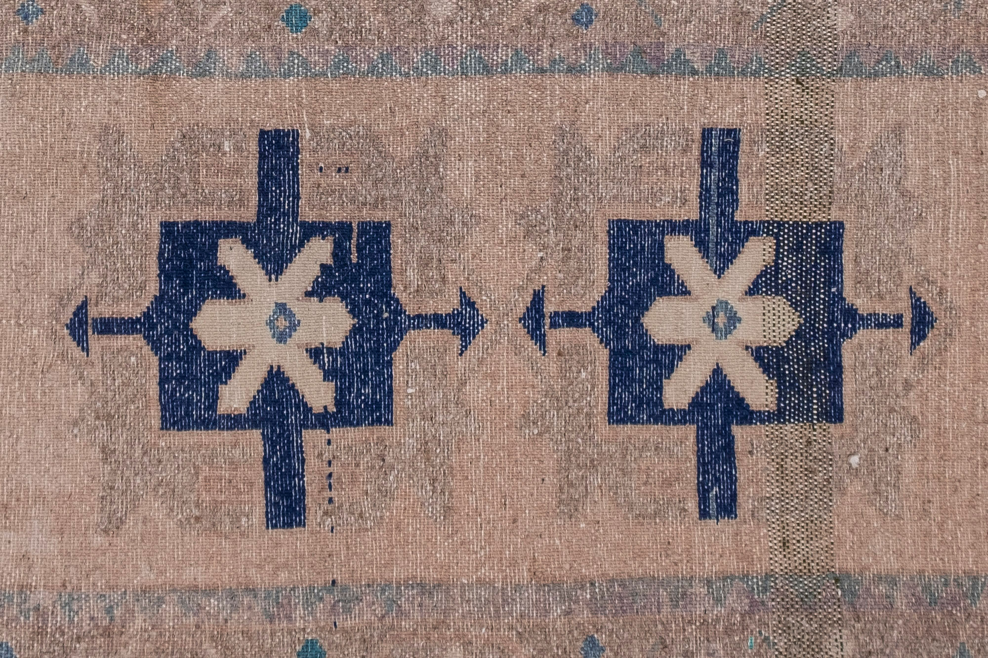 Small Distressed Turkish Rugs, 1970s, Set of 2 46 x 98 - 45 x 87 cm