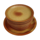 Set 12 plates and 1 dish sandstone of Burgundy Sarreguemines