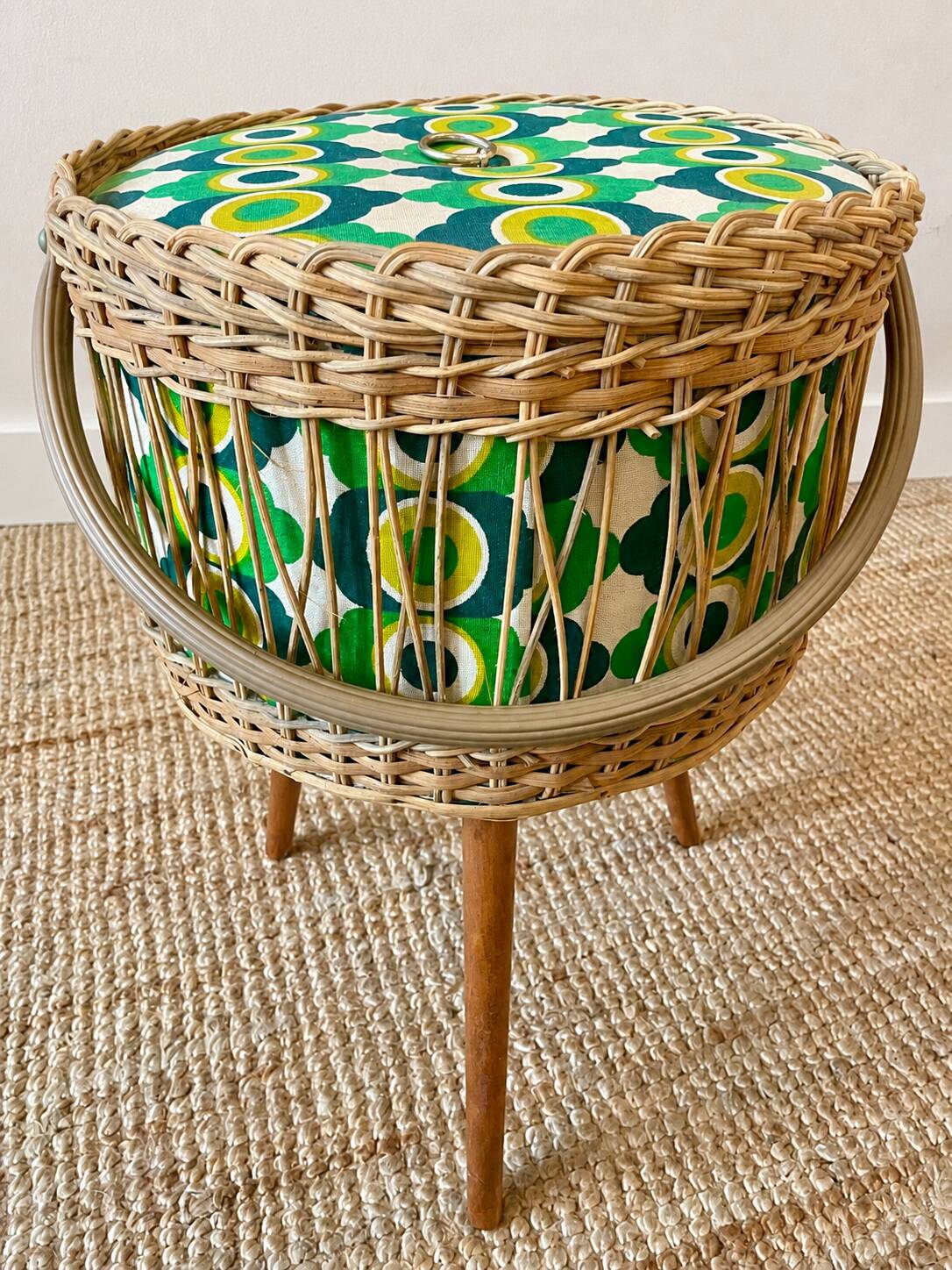 Storage basket - 1970s workwoman