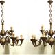 Bronze chandelier, Mazarin style, 12 lights, mid-19th century.