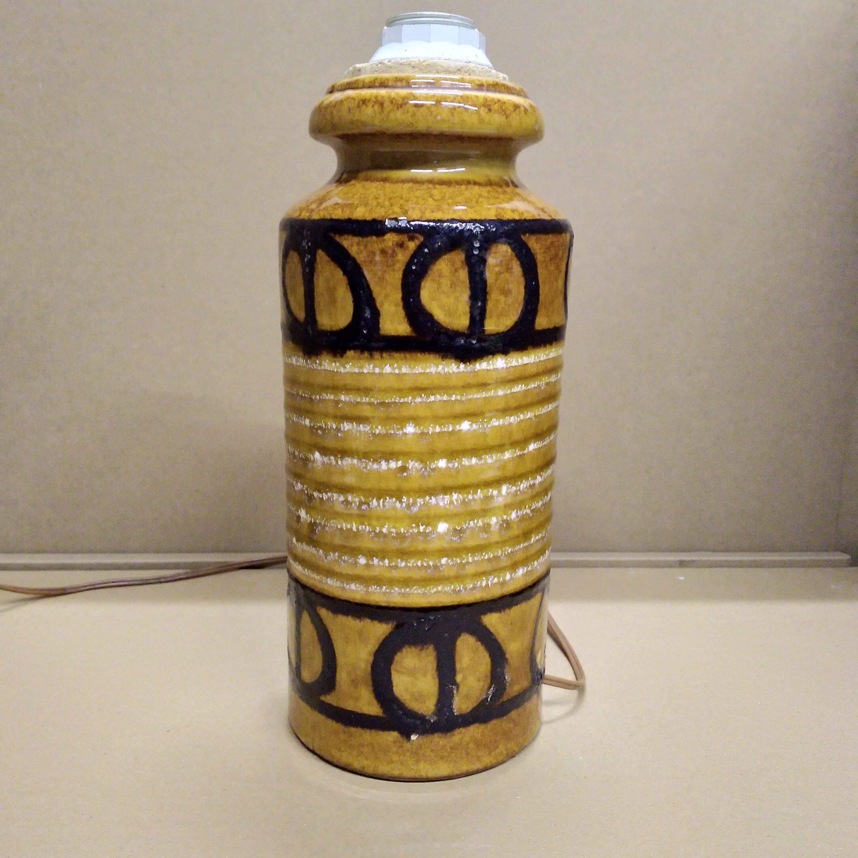 Vintage ceramic lamp foot