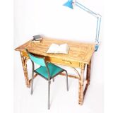 Vintage rattan desk