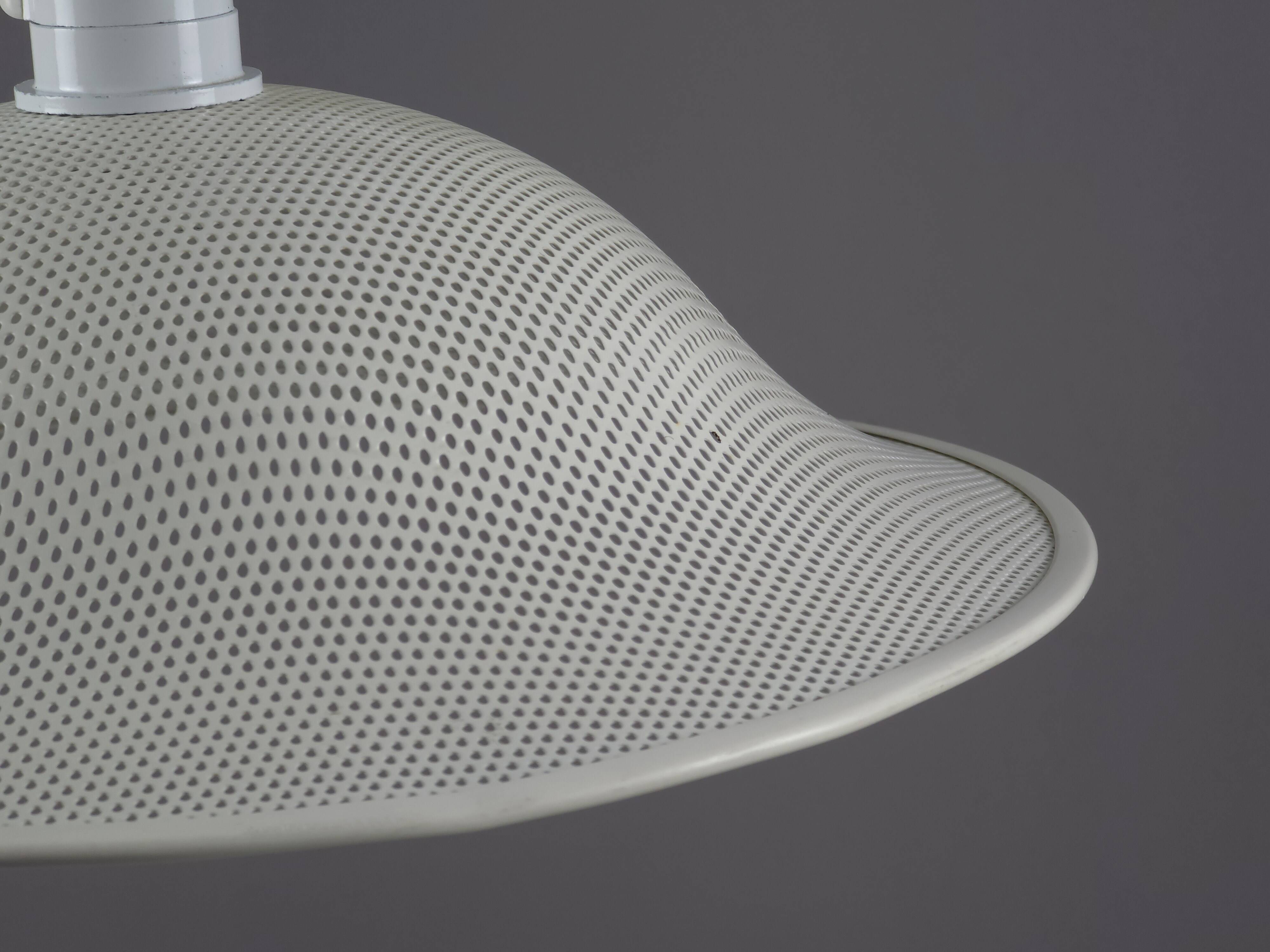 Vintage 1980s Postmodern-Industrial Perforated Pendant Lamp By Massive.