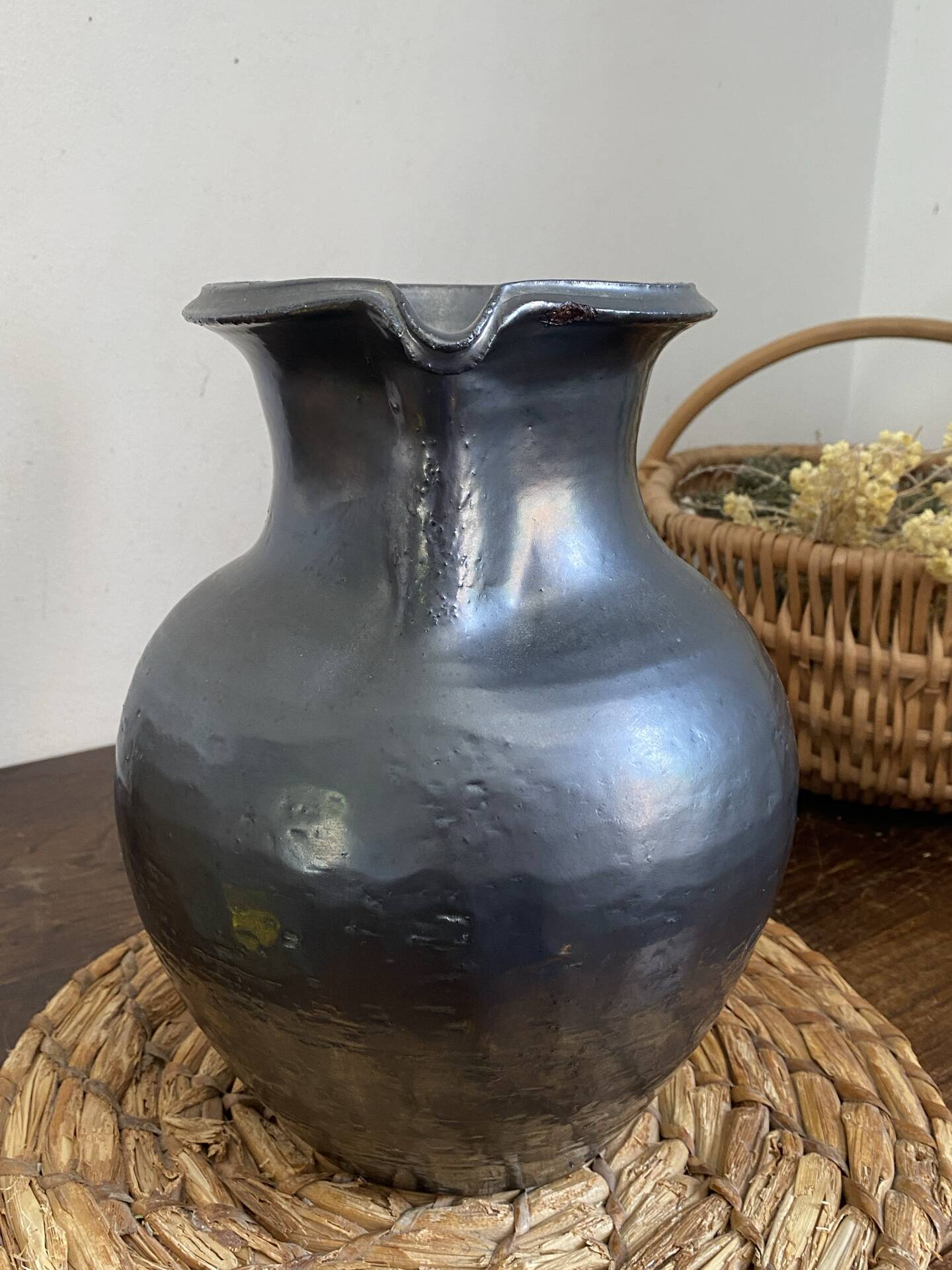 Large ceramic pitcher, Jean Marais